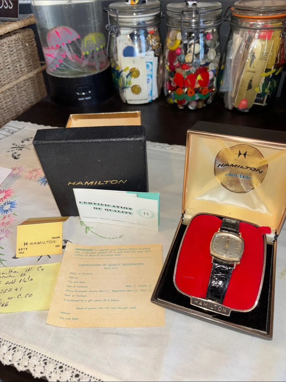 NIB VINTAGE rare, complete collector's set for a 1966 Hamilton Electric 